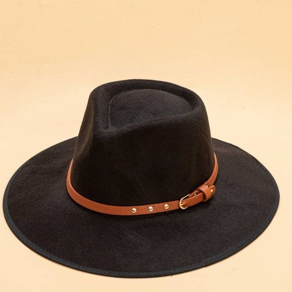 Ophelia wool Fedora with buckle detail - Picture 4 of 4